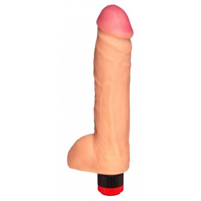 Телесный реалистичный вибратор №75 - 23,5 см. Телесный реалистичный вибратор №75 - 23,5 см.