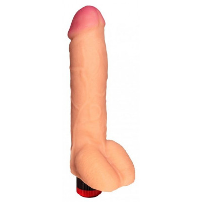 Телесный реалистичный вибратор №75 - 23,5 см. Телесный реалистичный вибратор №75 - 23,5 см.