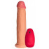 Телесный реалистичный вибратор №78 с проводным пультом - 20,5 см. Телесный реалистичный вибратор №78 с проводным пультом - 20,5 см.