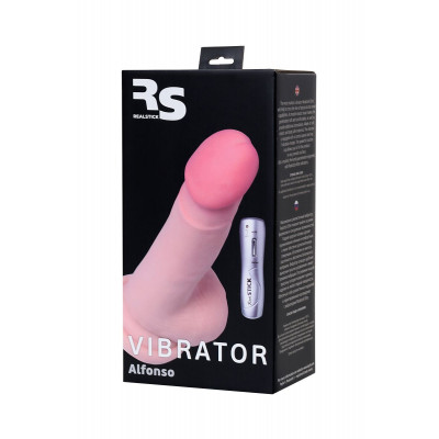 Телесный вибратор-реалистик Alfonso - 18,5 см. Телесный вибратор-реалистик Alfonso - 18,5 см.