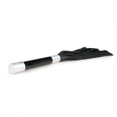 Черная плеть Easytoys Flogger With Metal Grip - 38 см. Черная плеть Easytoys Flogger With Metal Grip - 38 см.