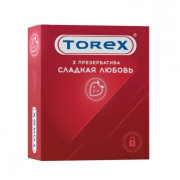 Презервативы Torex Сладкая любовь с ароматом клубники - 3 шт.