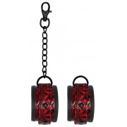 Красно-черные поножи Luxury Ankle Cuffs