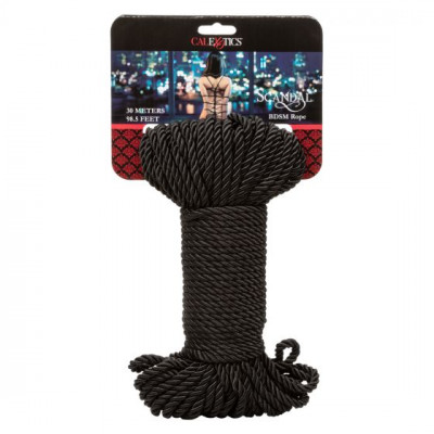 Черная веревка для шибари BDSM Rope - 30 м. Черная веревка для шибари BDSM Rope - 30 м.