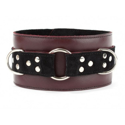 Бордовый ошейник Maroon Collar On The Strap Бордовый ошейник Maroon Collar On The Strap