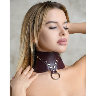 Бордовый широкий ошейник Wide Collar Maroon Бордовый широкий ошейник Wide Collar Maroon