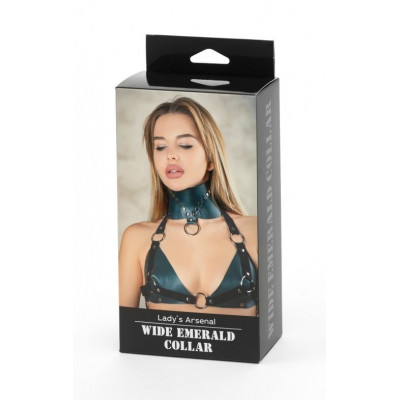 Изумрудный широкий ошейник Wide Emerald Collar Изумрудный широкий ошейник Wide Emerald Collar
