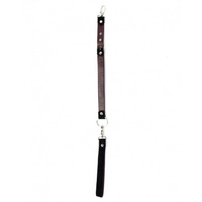 Бордовый поводок для ошейника Бордовый поводок для ошейника