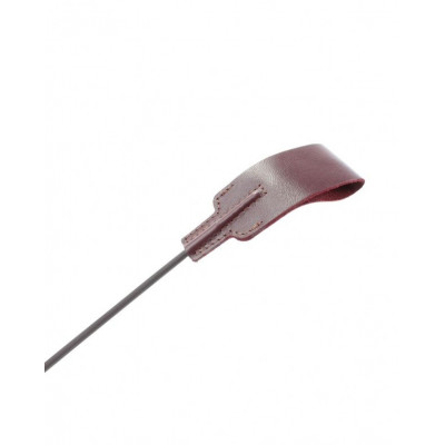 Бордовый кожаный стек с петлёй на ручке - 37 см. Бордовый кожаный стек с петлёй на ручке - 37 см.