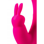 Ярко-розовый тройной вибростимулятор SPANKY - 21 см.