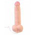 Телесный реалистичный вибромассажер №58 с проводным пультом - 22 см. Телесный реалистичный вибромассажер №58 с проводным пультом - 22 см.