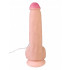 Телесный реалистичный вибромассажер №58 с проводным пультом - 22 см. Телесный реалистичный вибромассажер №58 с проводным пультом - 22 см.