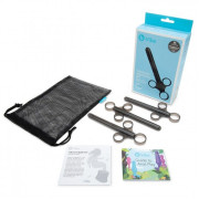 Набор из 3 черных шприцев для лубриканта