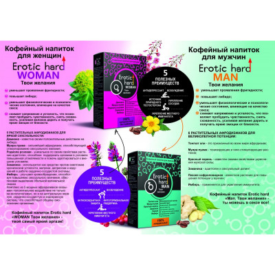Кофейный напиток для женщин Erotic hard WOMAN - Твои желания - 100 гр. Кофейный напиток для женщин Erotic hard WOMAN - Твои желания - 100 гр.
