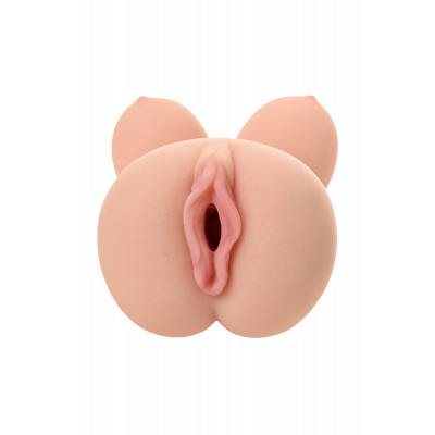 Телесный вибромастурбатор-вагина Clara OnaHole с имитацией груди Телесный вибромастурбатор-вагина Clara OnaHole с имитацией груди
