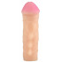 Телесный реалистичный фаллоудлинитель с петлей - 14,5 см. Телесный реалистичный фаллоудлинитель с петлей - 14,5 см.