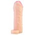 Телесный реалистичный фаллоудлинитель с петлей для мошонки - 16 см. Телесный реалистичный фаллоудлинитель с петлей для мошонки - 16 см.
