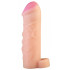 Телесный реалистичный фаллоудлинитель с петлей для мошонки - 16 см. Телесный реалистичный фаллоудлинитель с петлей для мошонки - 16 см.
