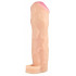 Телесный реалистичный фаллоудлинитель с петлей - 16 см. Телесный реалистичный фаллоудлинитель с петлей - 16 см.