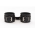 Черные кожаные оковы со сцепкой Черные кожаные оковы со сцепкой