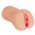 Телесный вибромастурбатор-вагина с рельефом Bellana Телесный вибромастурбатор-вагина с рельефом Bellana