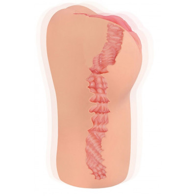 Телесный мастурбатор-вагина с рельефом Bellana Телесный мастурбатор-вагина с рельефом Bellana