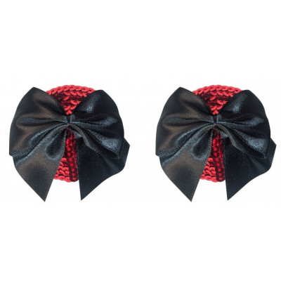 Красные пэстисы Blaze с черными бантиками Красные пэстисы Blaze с черными бантиками