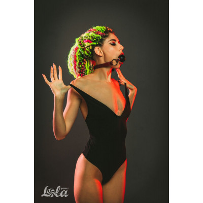 Черно-красный кляп-шарик Love Bite Черно-красный кляп-шарик Love Bite