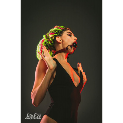 Черно-красный кляп-шарик Love Bite Черно-красный кляп-шарик Love Bite