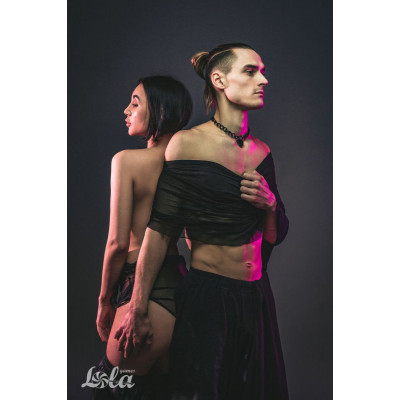 Черный ошейник Embrace с ключиком Черный ошейник Embrace с ключиком