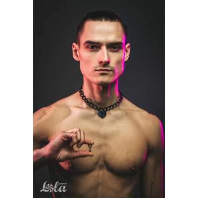 Черный ошейник Embrace с ключиком Черный ошейник Embrace с ключиком