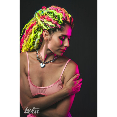 Серебристый ошейник Embrace с ключиком Серебристый ошейник Embrace с ключиком