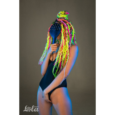 Черная шлепалка Barb с шипами - 30 см. Черная шлепалка Barb с шипами - 30 см.