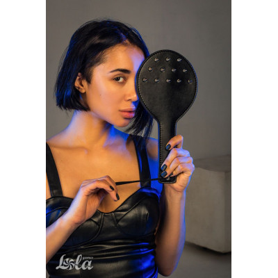 Черная шлепалка Barb с шипами - 30 см. Черная шлепалка Barb с шипами - 30 см.