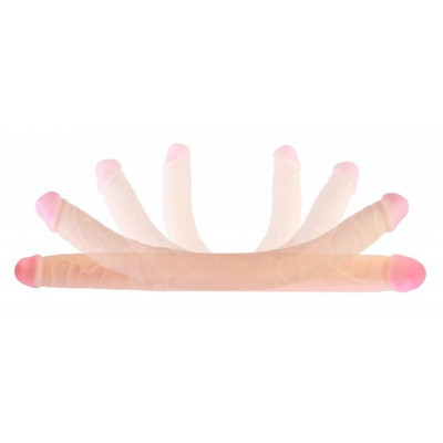 Телесный двухсторонний фаллоимитатор-реалистик -48 см. Телесный двухсторонний фаллоимитатор-реалистик -48 см.