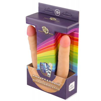 Телесный двухсторонний фаллоимитатор-реалистик - 43 см. Телесный двухсторонний фаллоимитатор-реалистик - 43 см.