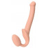 Телесный безремневой страпон Silicone Bendable Strap-On - size S Телесный безремневой страпон Silicone Bendable Strap-On - size S