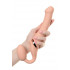 Телесный безремневой вибрострапон Silicone Bendable Strap-On - size M Телесный безремневой вибрострапон Silicone Bendable Strap-On - size M