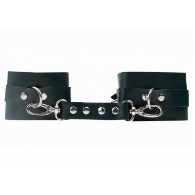 Изумрудные кожаные наручники Изумрудные кожаные наручники