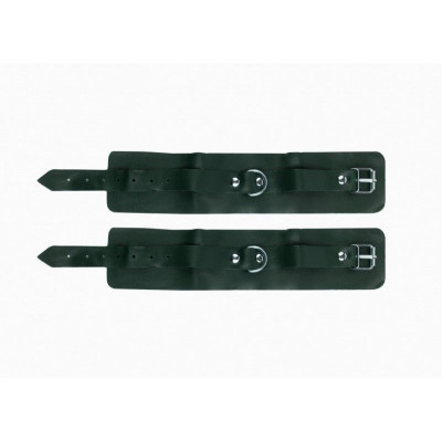 Изумрудные кожаные наручники Изумрудные кожаные наручники