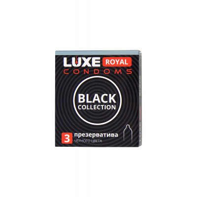 Черные презервативы LUXE Royal Black Collection - 3 шт. Черные презервативы LUXE Royal Black Collection - 3 шт.