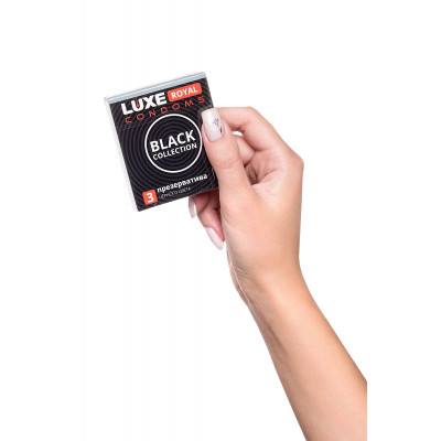 Черные презервативы LUXE Royal Black Collection - 3 шт. Черные презервативы LUXE Royal Black Collection - 3 шт.
