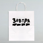 Подарочный пакет Завтра тебе будет стыдно - 30 х 24 см.