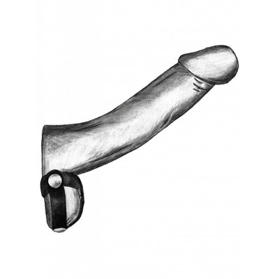 Черное лассо с двумя петлями для подхвата мошонки Черное лассо с двумя петлями для подхвата мошонки