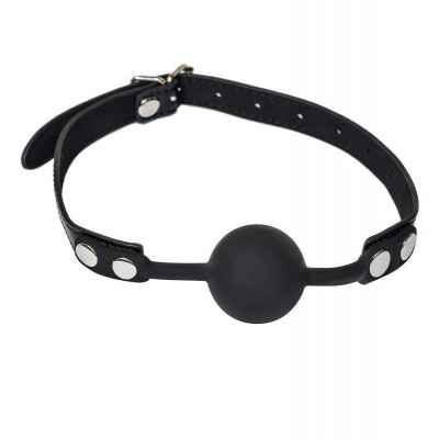 Черный силиконовый кляп-шар Dolce Vita Черный силиконовый кляп-шар Dolce Vita