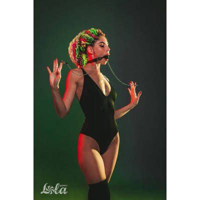 Силиконовый кляп-шар Hentai с зажимами на соски Силиконовый кляп-шар Hentai с зажимами на соски