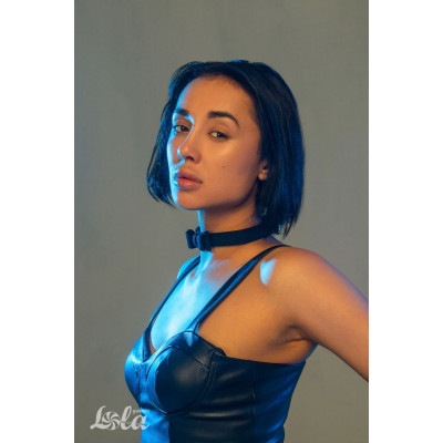 Черный ошейник Decadence с бабочкой Черный ошейник Decadence с бабочкой