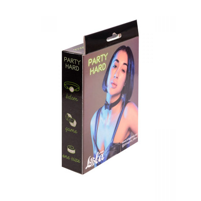 Черный ошейник Decadence с бабочкой Черный ошейник Decadence с бабочкой