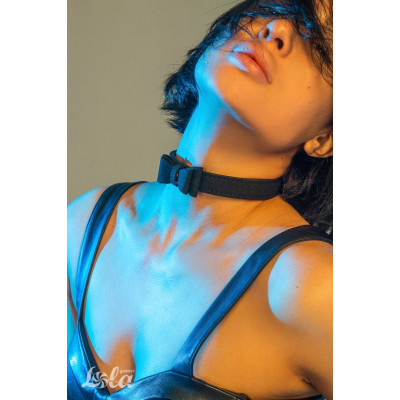 Черный ошейник Decadence с бабочкой Черный ошейник Decadence с бабочкой