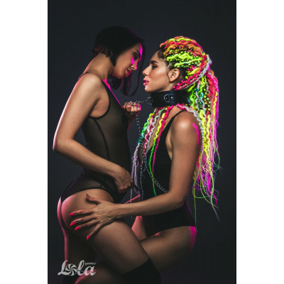 Черный ошейник Fetish с поводком Черный ошейник Fetish с поводком